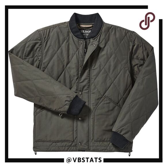 Filson Men's Primaloft Long Sleeve Lined Quilted Pack Jacket Dark‎ Green Medium - Picture 1 of 15